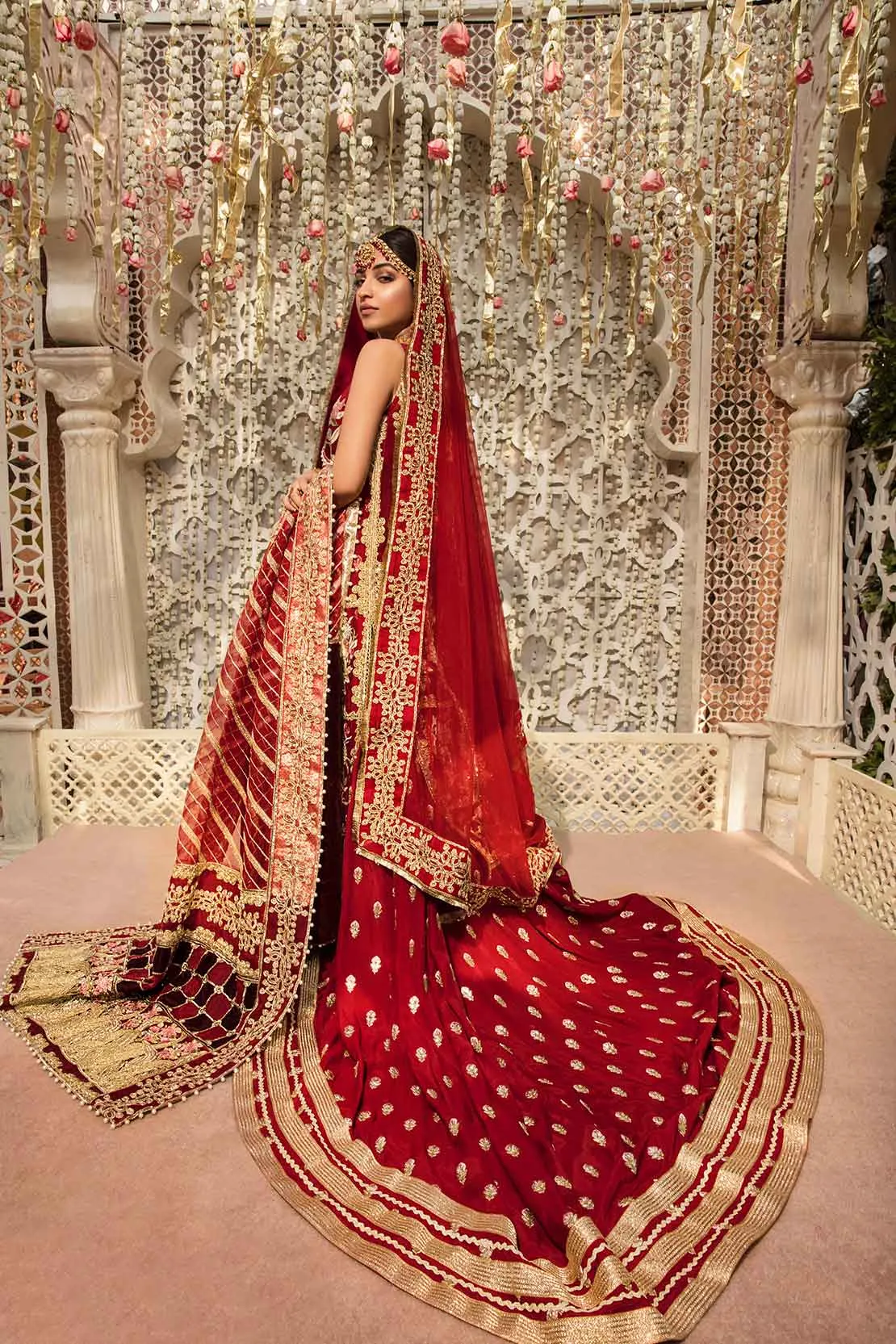 2A STORIES OF NAQSHI - SCARLET | Crimson X Saira Shakira Wedding Collection '22 | Unstitched Embroidered Velvet Suits