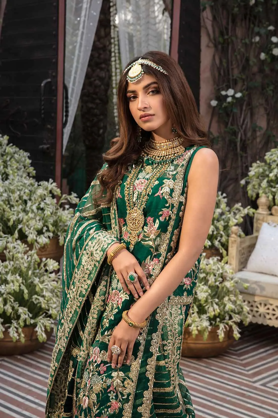2B STORIES OF NAQSHI - EMERALD | Crimson X Saira Shakira Wedding Collection '22 | Unstitched Embroidered Velvet Suits