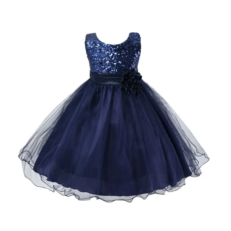 3-15Y Girls Dresses Children Ball Gown Princess Wedding Party Dress Girls Summer Party Clothes