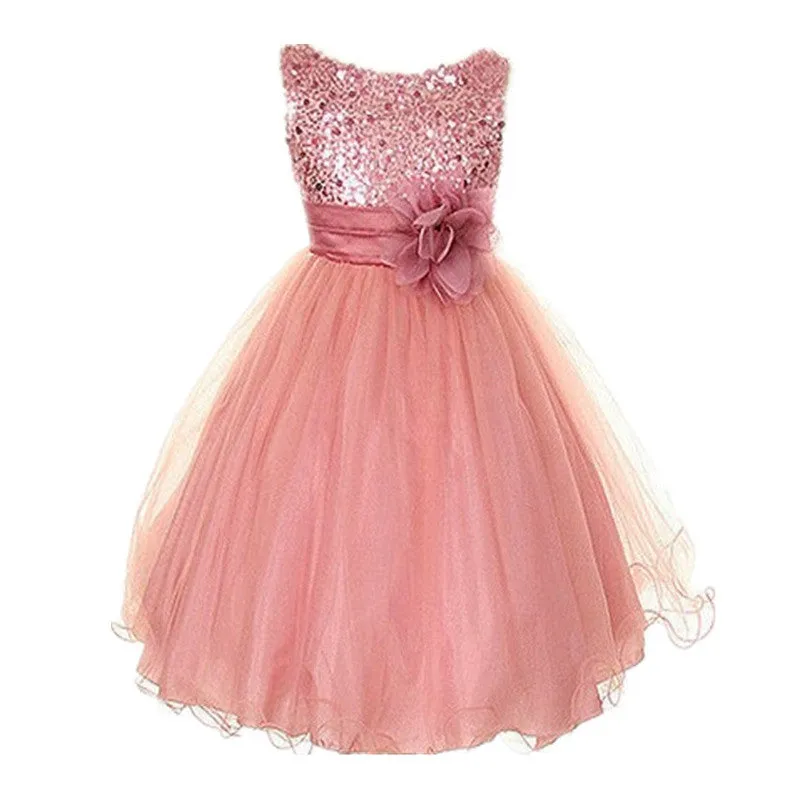 3-15Y Girls Dresses Children Ball Gown Princess Wedding Party Dress Girls Summer Party Clothes