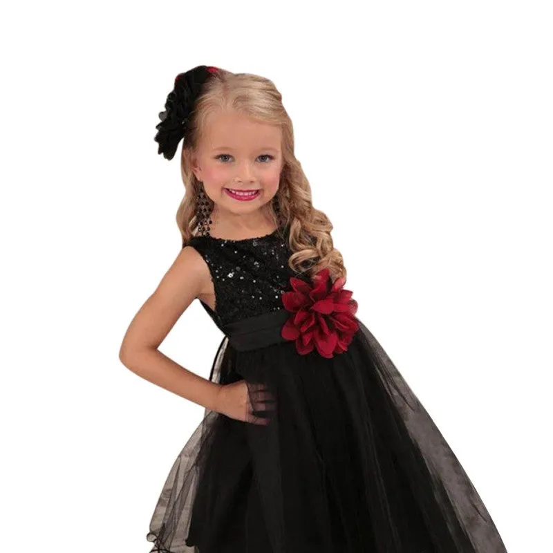 3-15Y Girls Dresses Children Ball Gown Princess Wedding Party Dress Girls Summer Party Clothes