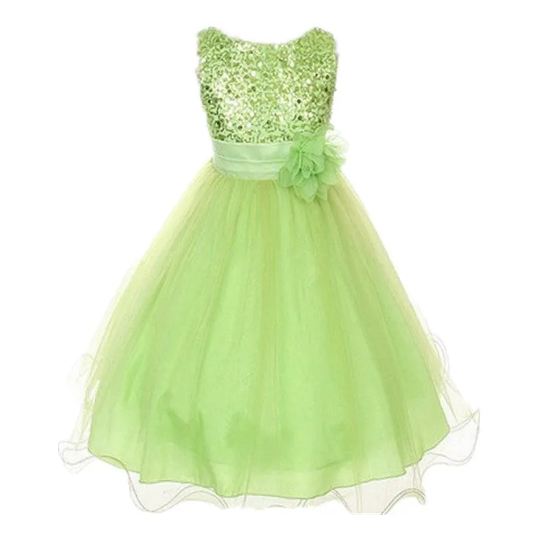 3-15Y Girls Dresses Children Ball Gown Princess Wedding Party Dress Girls Summer Party Clothes