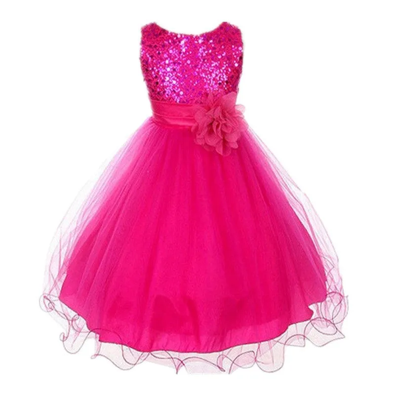 3-15Y Girls Dresses Children Ball Gown Princess Wedding Party Dress Girls Summer Party Clothes
