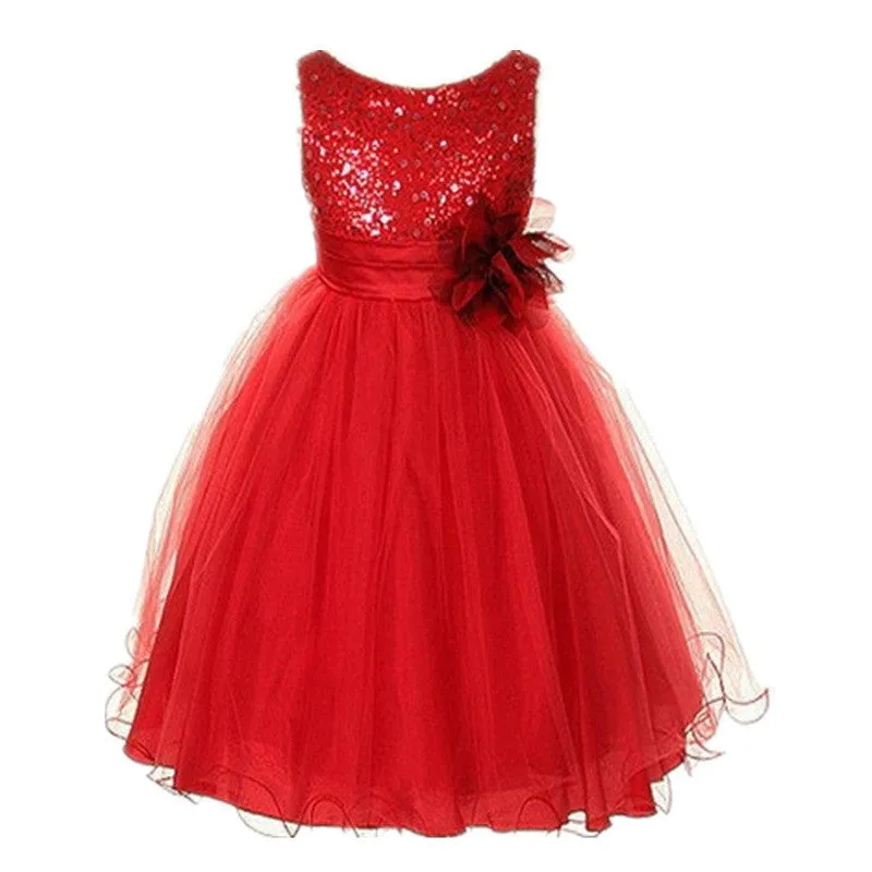 3-15Y Girls Dresses Children Ball Gown Princess Wedding Party Dress Girls Summer Party Clothes