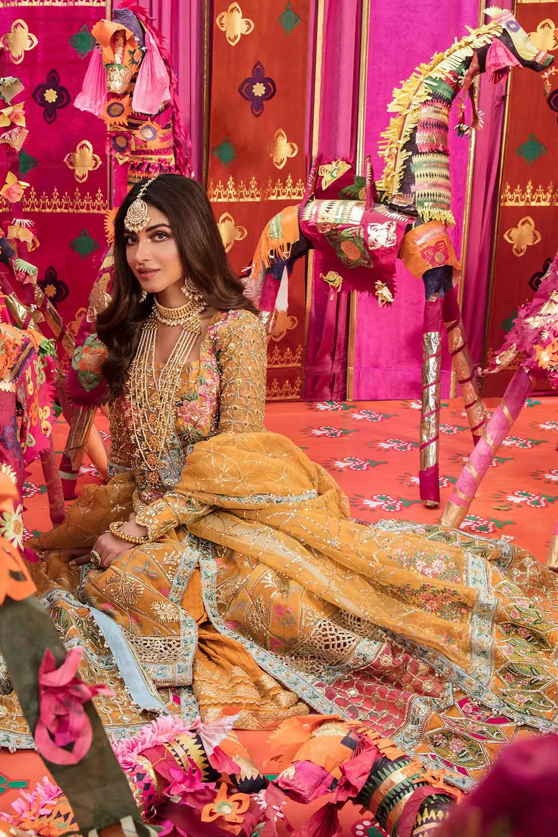 4A SUCHA GOTA - KAYSERI | Crimson X Saira Shakira Wedding Collection '22 | Unstitched Embroidered Velvet Suits