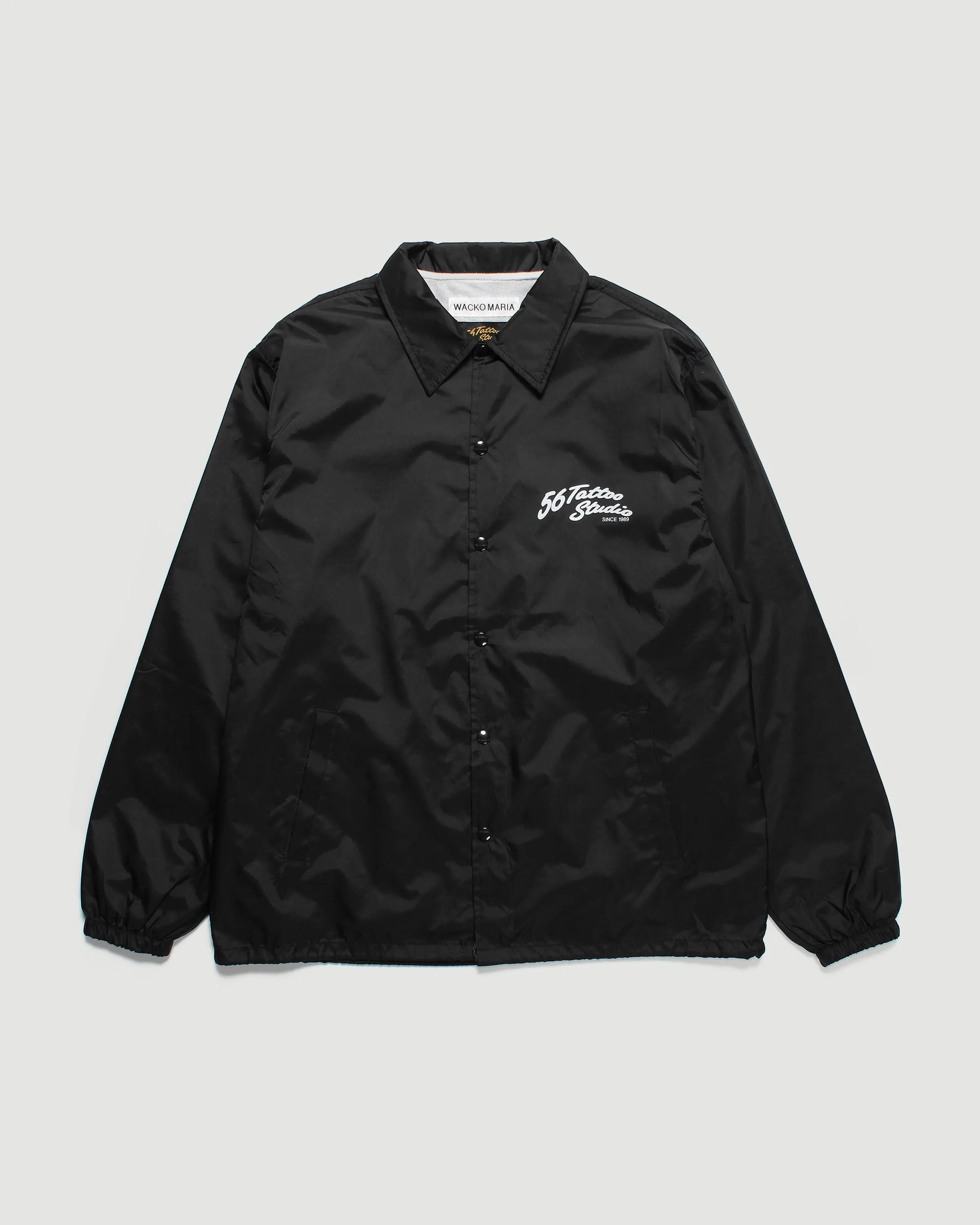 56 Tattoo Studio Coach Jacket Black