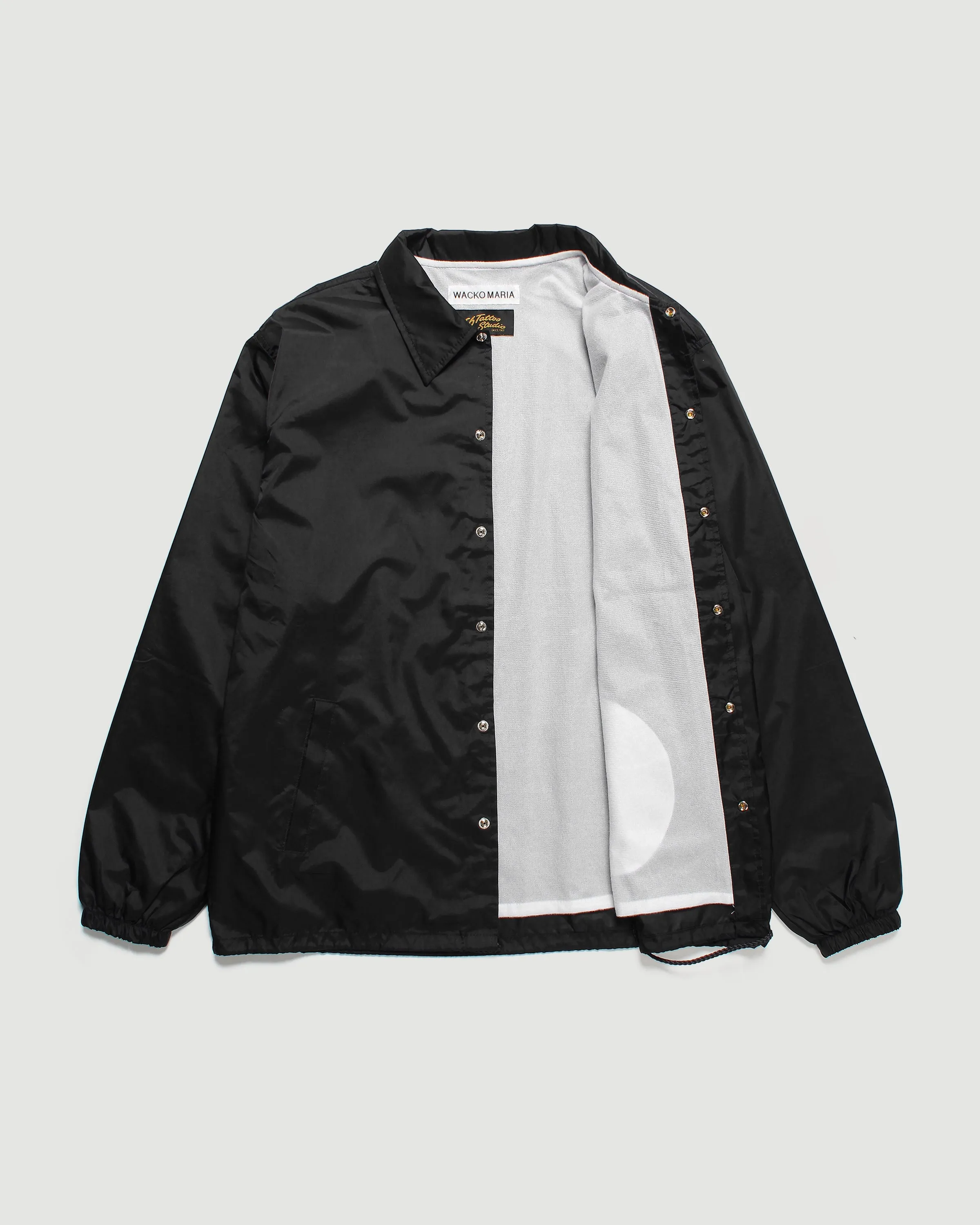 56 Tattoo Studio Coach Jacket Black