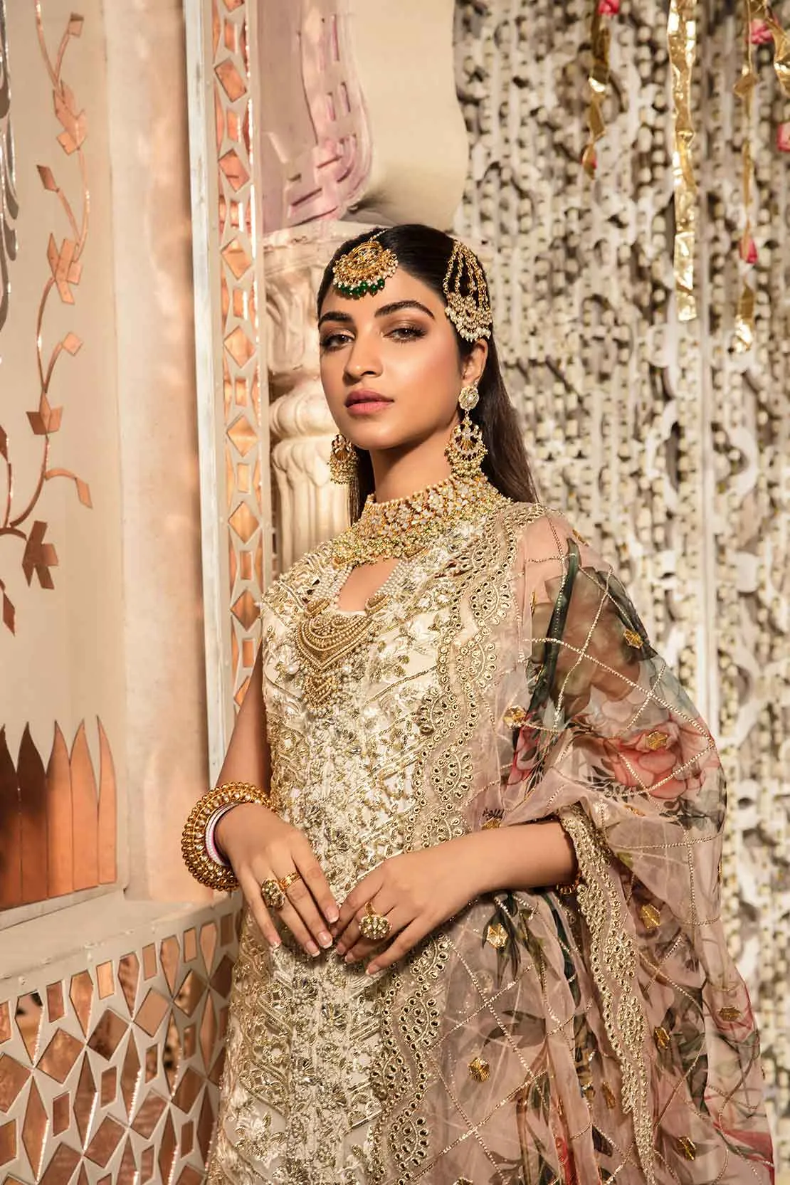 5A A CUTWORK AFFAIR - IVORY | Crimson X Saira Shakira Wedding Collection '22 | Unstitched Embroidered Velvet Suits