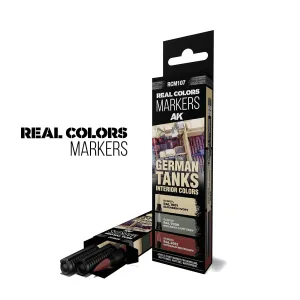 AK Interactive Real Colors Markers Set x3 - German Tanks Interior Colors