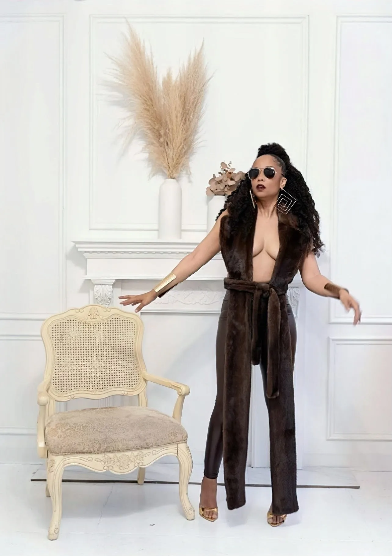Allison Elizabeth Brown | Magnificent Modern Mink Stole Vest (4 weeks)