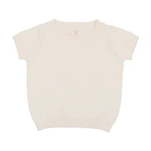 Analogie Knit Sweater Short Sleeve - Cream