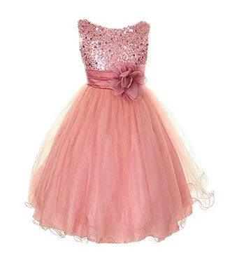 Arrival Flower Girls Dress Summer Princess Wedding Party Kids Costume Baby Girls Clothes High Quality Children Clothing