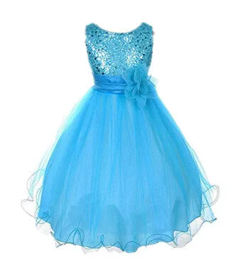 Arrival Flower Girls Dress Summer Princess Wedding Party Kids Costume Baby Girls Clothes High Quality Children Clothing
