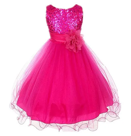 Arrival Flower Girls Dress Summer Princess Wedding Party Kids Costume Baby Girls Clothes High Quality Children Clothing
