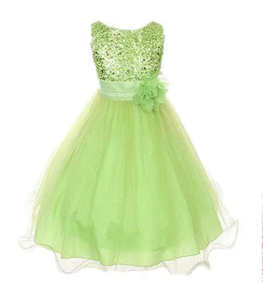 Arrival Flower Girls Dress Summer Princess Wedding Party Kids Costume Baby Girls Clothes High Quality Children Clothing