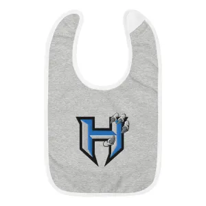 Baby Bib ~ Jr Hawks Classic Logo Embroidered