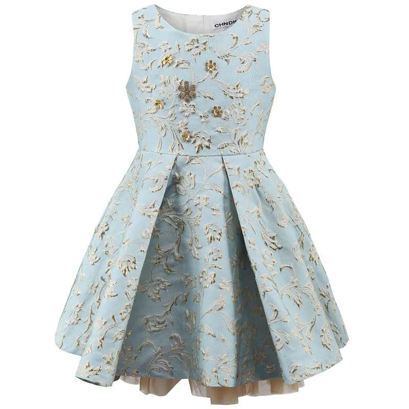 Baby Girl Princess Dress 3-12 Years Kids Sleeveless Dresses for Toddler Girl Children Sequined Fashion Clothing