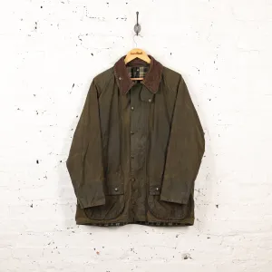 Barbour Beaufort Wax Jacket Coat - Green - L