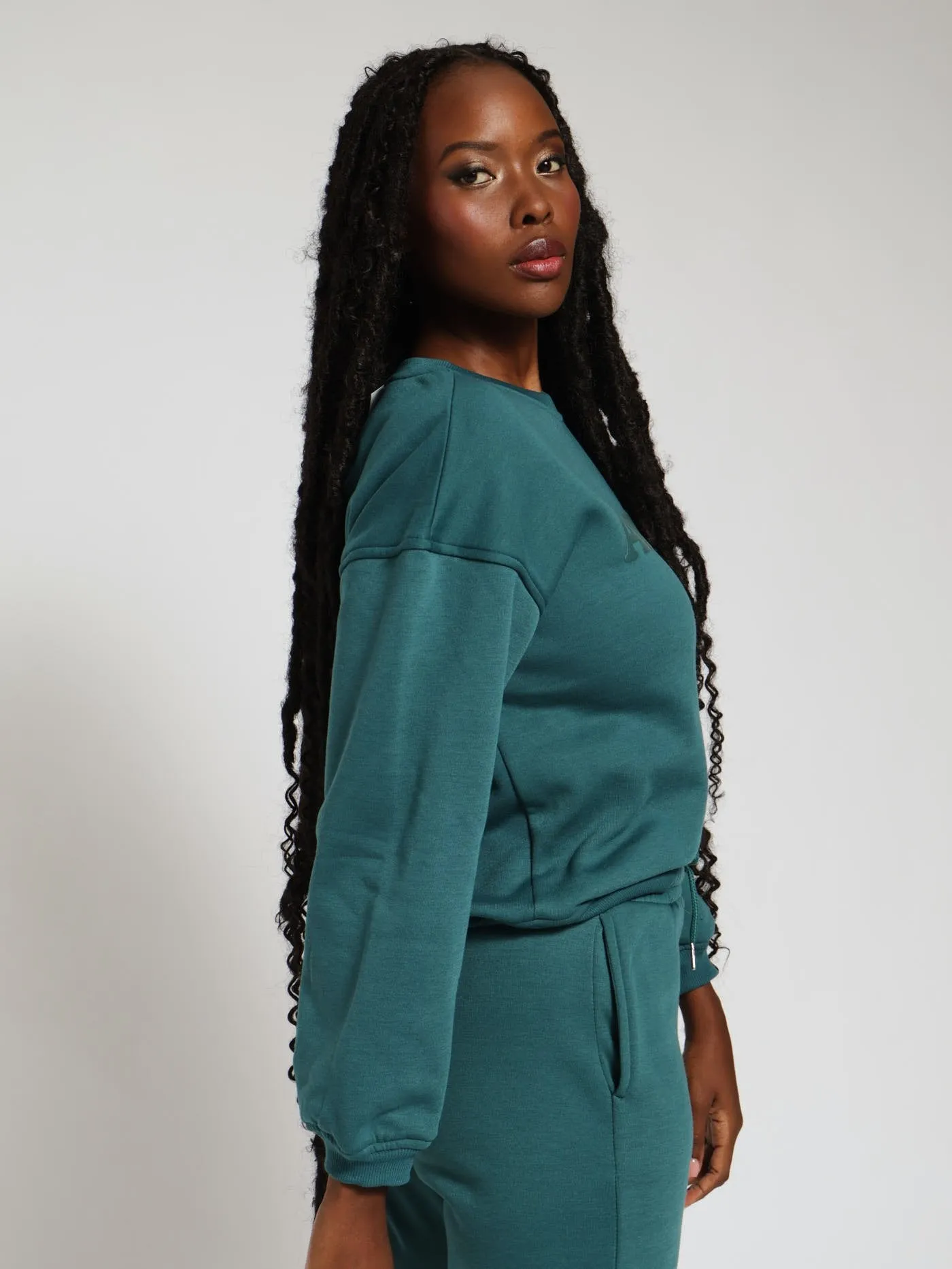 Basic Fleece Pullover - Dark Teal