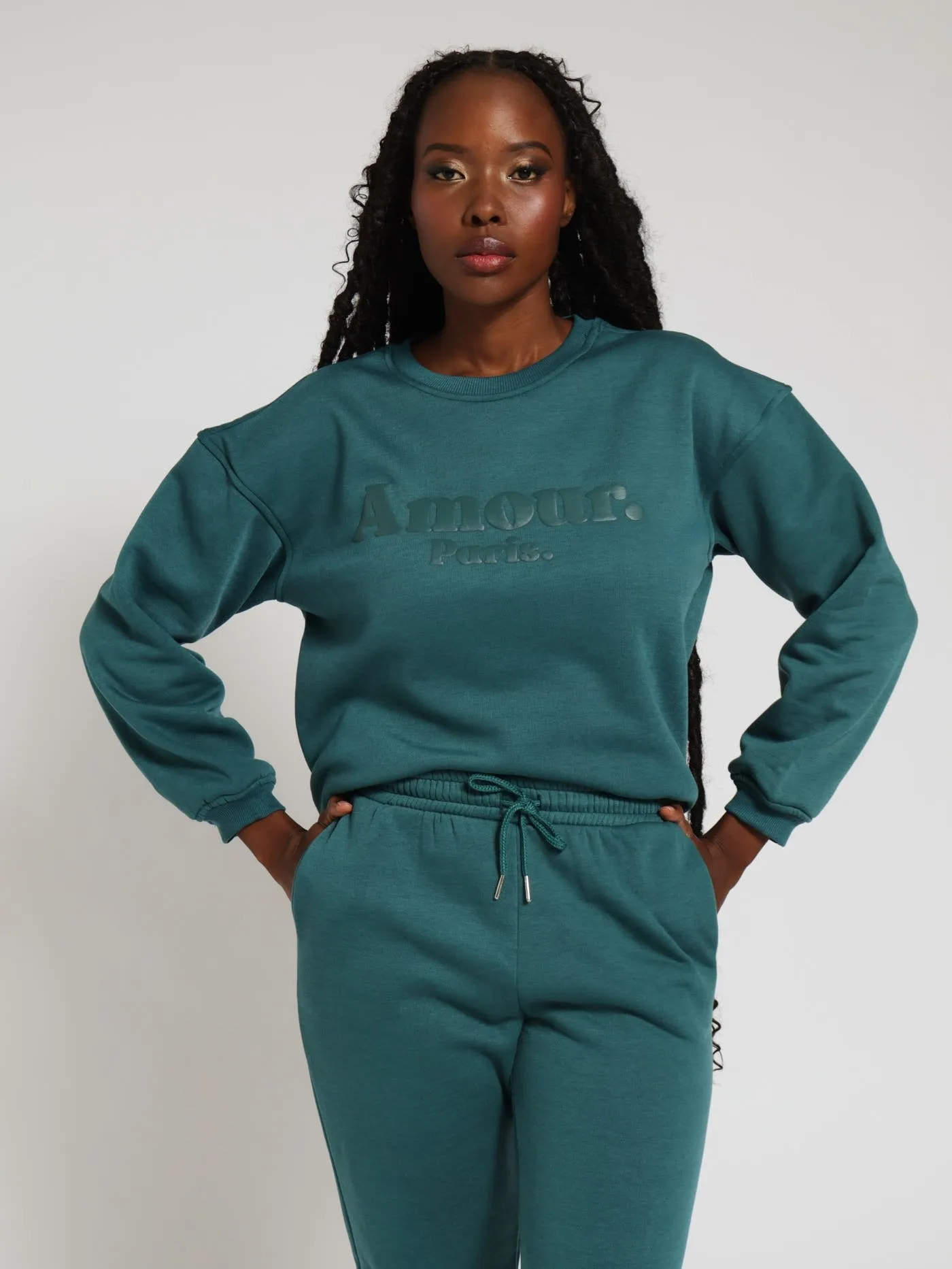 Basic Fleece Pullover - Dark Teal