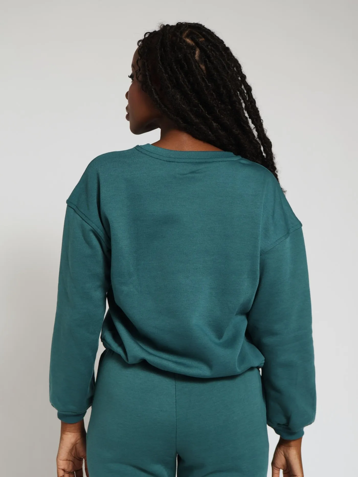 Basic Fleece Pullover - Dark Teal