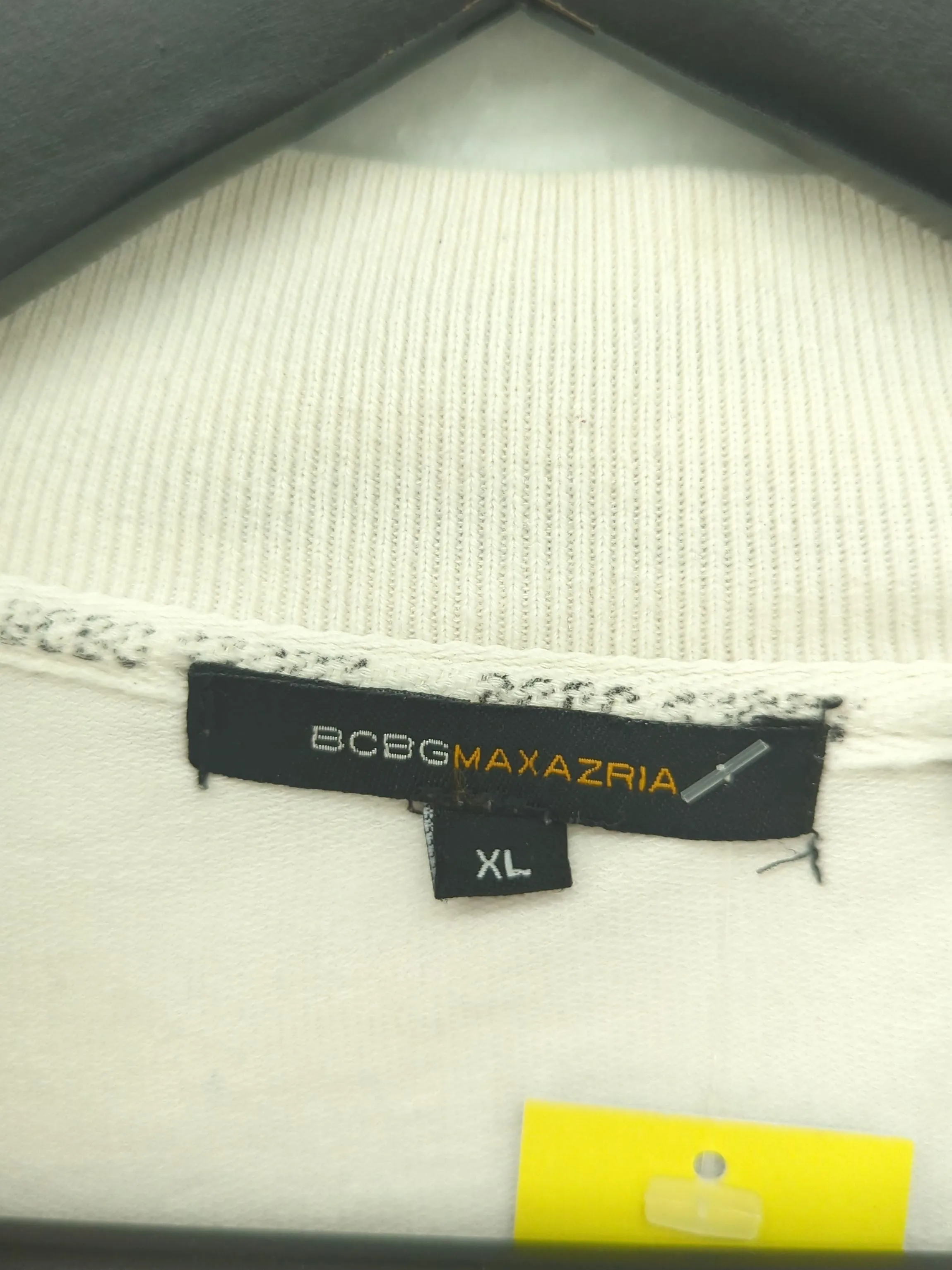 BCBGMAXAZRIA Women's Jacket XL White Other with Cotton, Nylon, Spandex