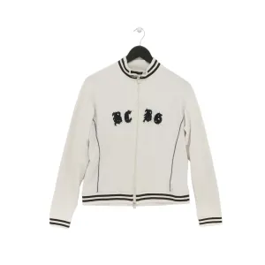 BCBGMAXAZRIA Women's Jacket XL White Other with Cotton, Nylon, Spandex