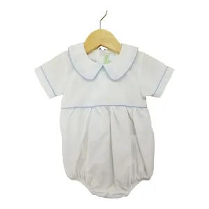 Blue Gingham Trim Bubble
