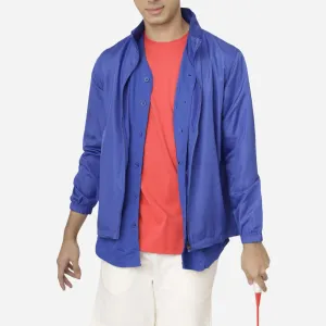 Branded Men's Lightweight Jacket Zip Blue