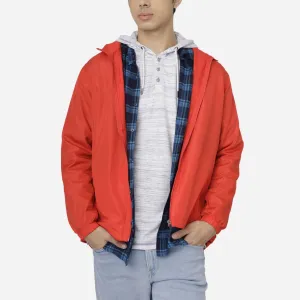 Branded Men's Lightweight Jacket Zip Red