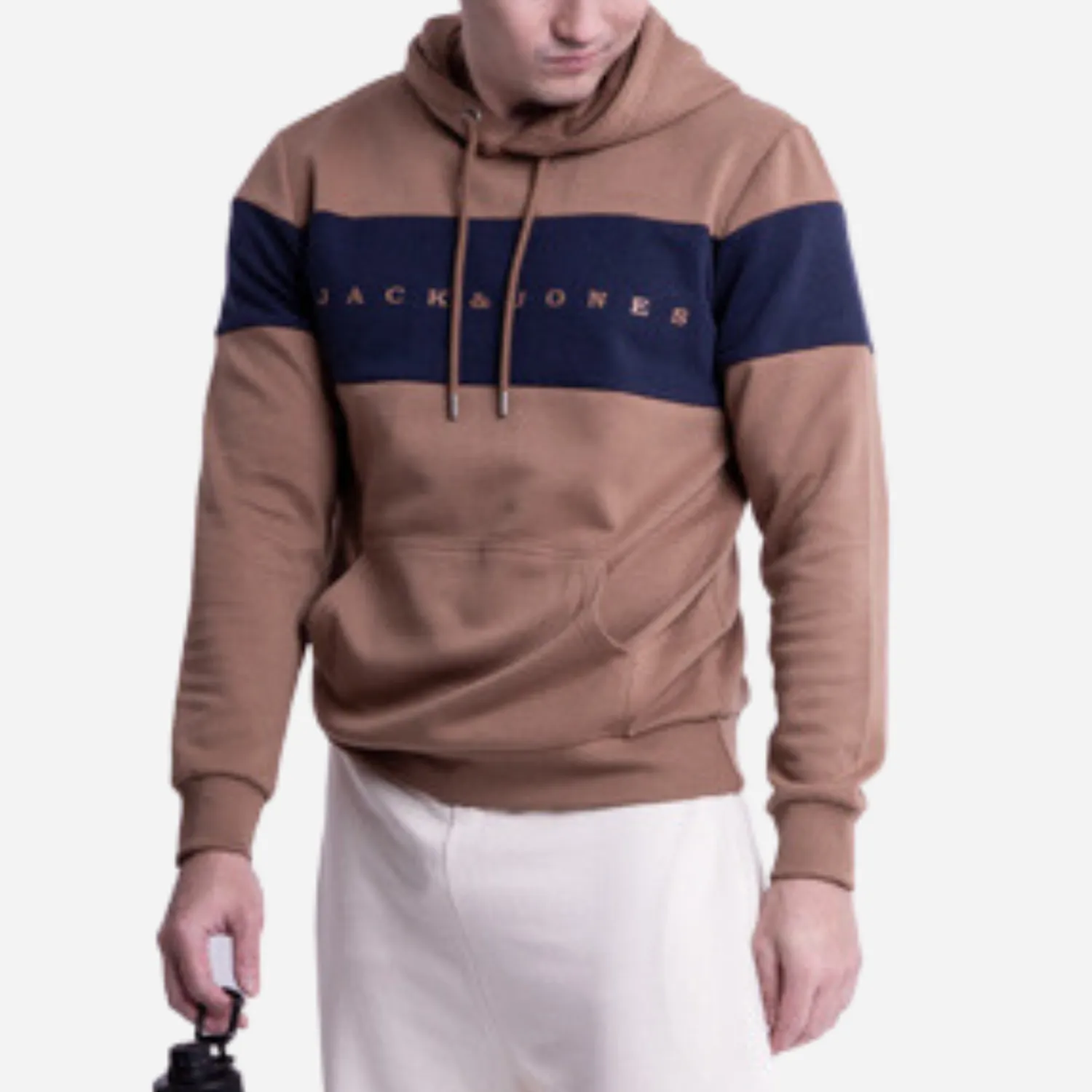 Branded Men's Pullover Hoodie Jacket Color Combo Brown