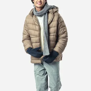 Branded Men's Winter Puffer Jacket Khaki