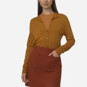 Branded Women's Cardigan Brown
