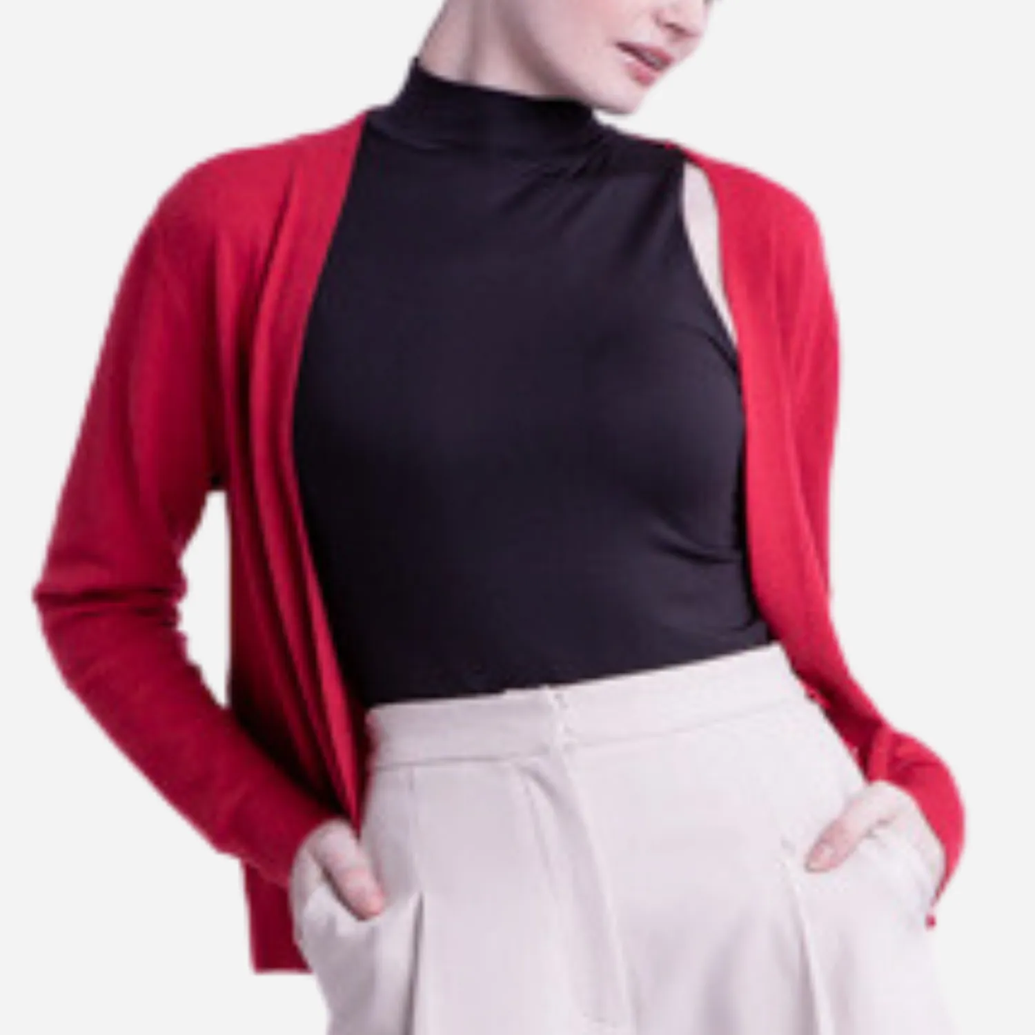 Branded Women's Cardigan Red