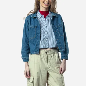Branded Women's Denim Jacket Blue