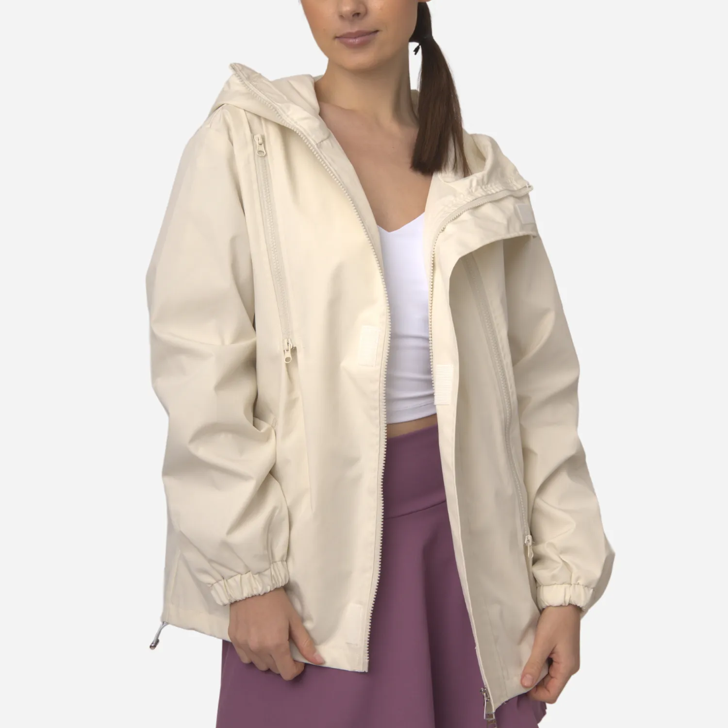 Branded Women's Lightweight Jacket Beige