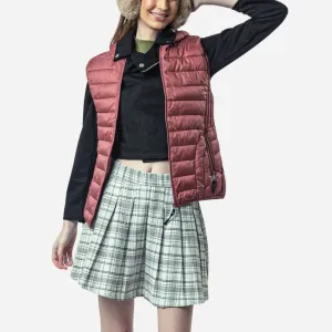 Branded Women's Puffer Vest Pink