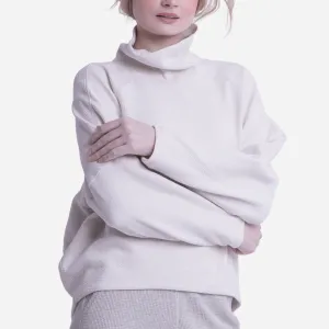 Branded Women's Sweater Top Cream