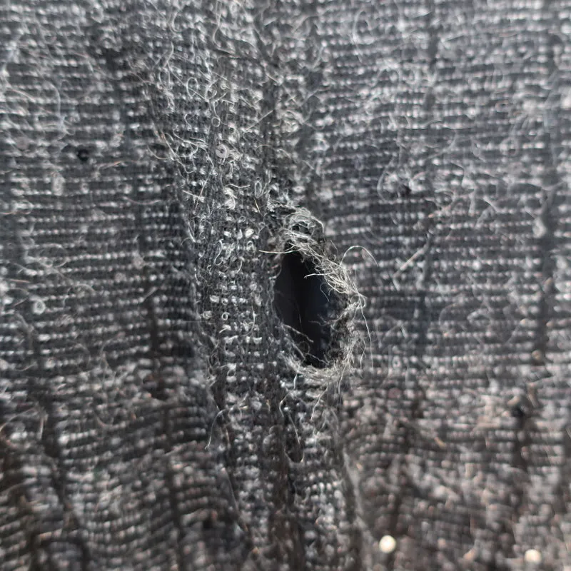 Burberry London Tiered Coat Black Sequined Tweed Size US 6 Belted Jacket