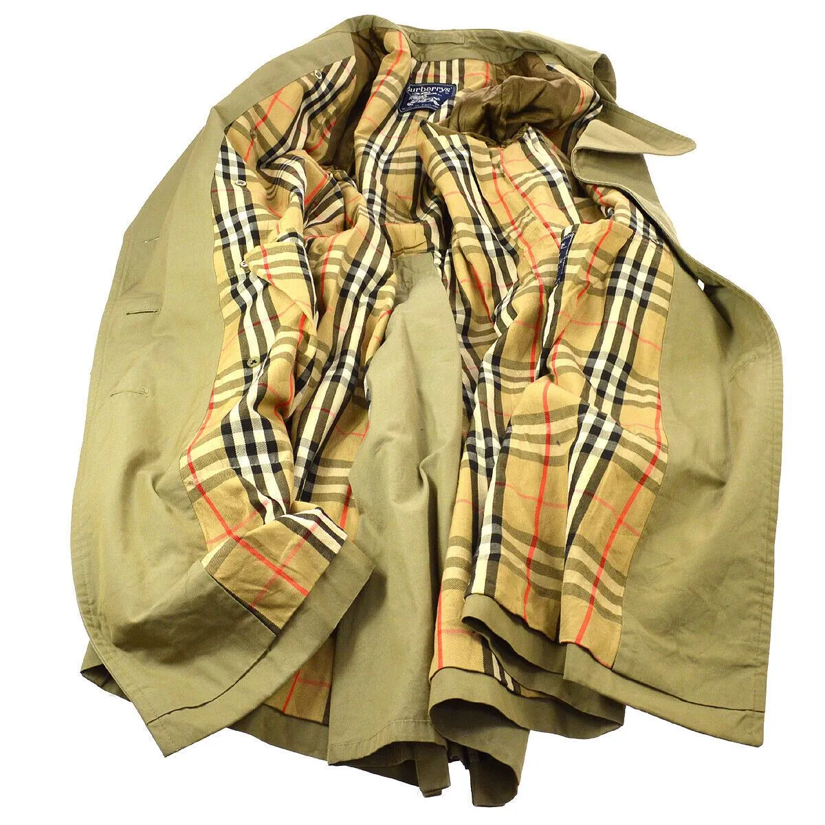 Burberry Long Sleeves Trench Coat Jacket Brown Double Breasted 02299