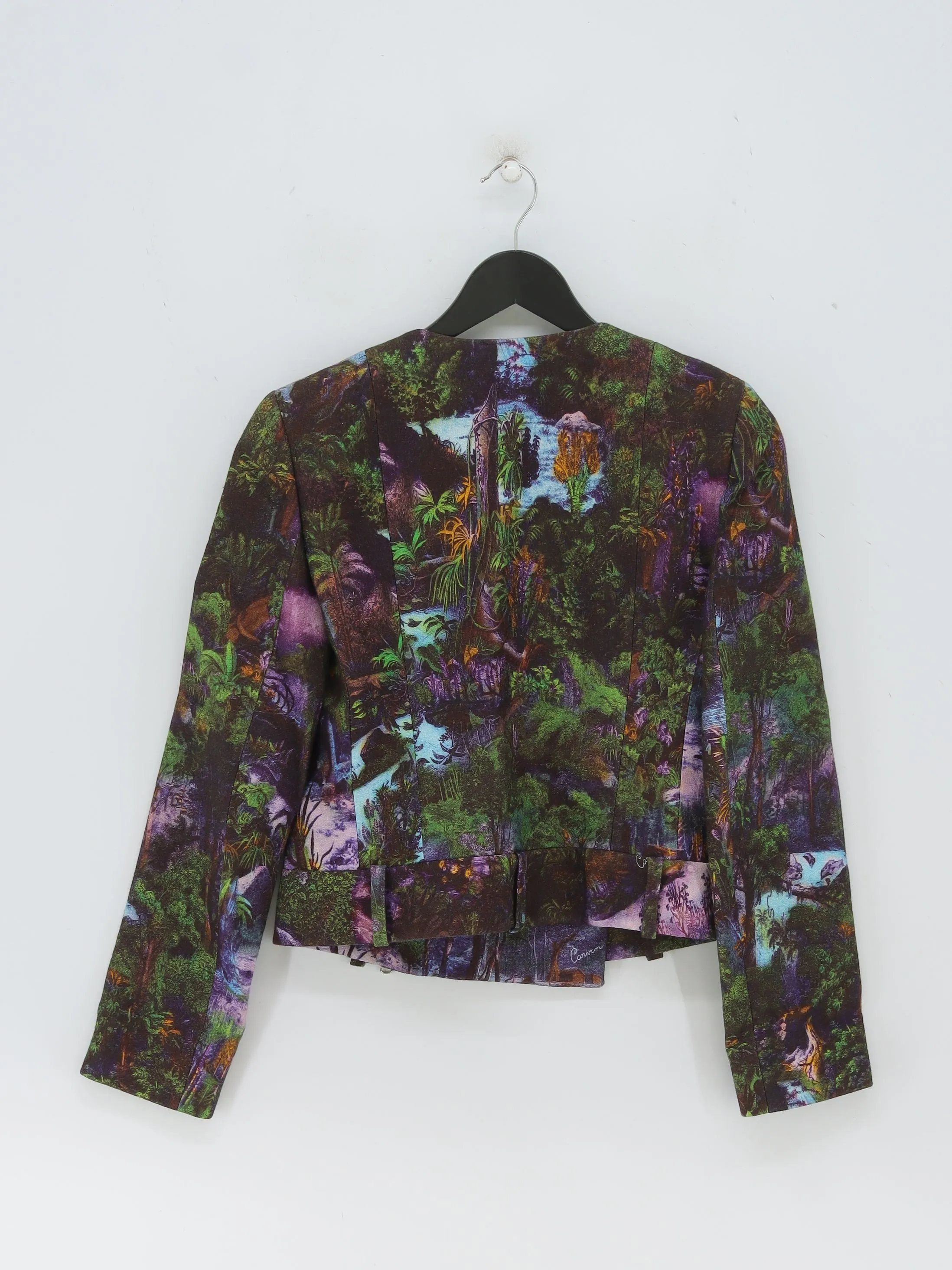Carven Women's Jacket Chest: 32 in Multi Cotton with Viscose