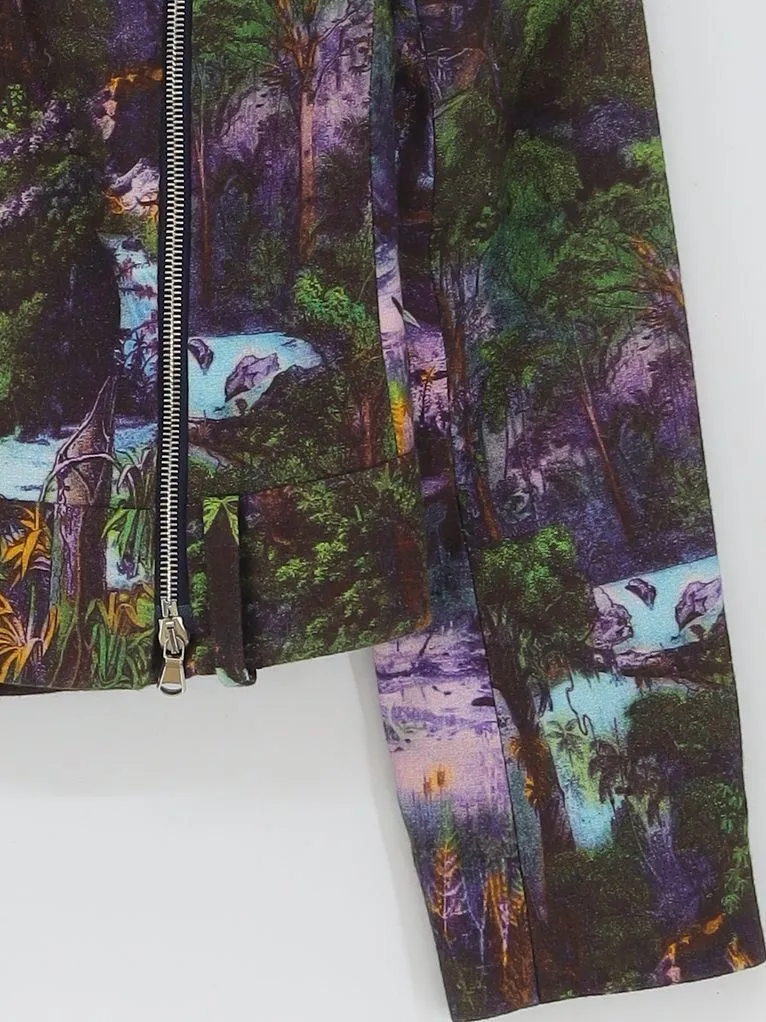 Carven Women's Jacket Chest: 32 in Multi Cotton with Viscose