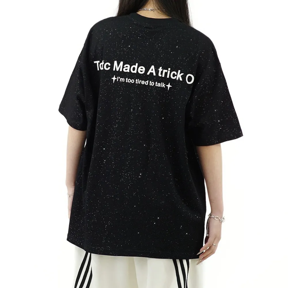 Casual Sequined Gypsophila T-shirt