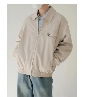 Casual Zip-Up Pocket Jacket