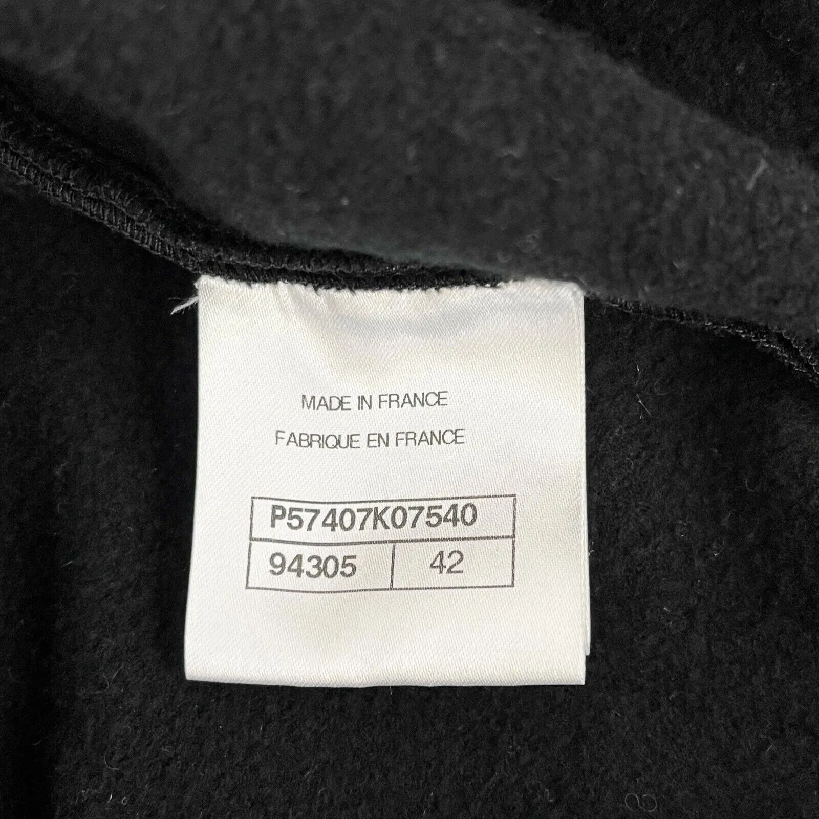 Chanel - 2017 Black Gabrielle Chanel Coco Script Sweatshirt - Size 42 US Large