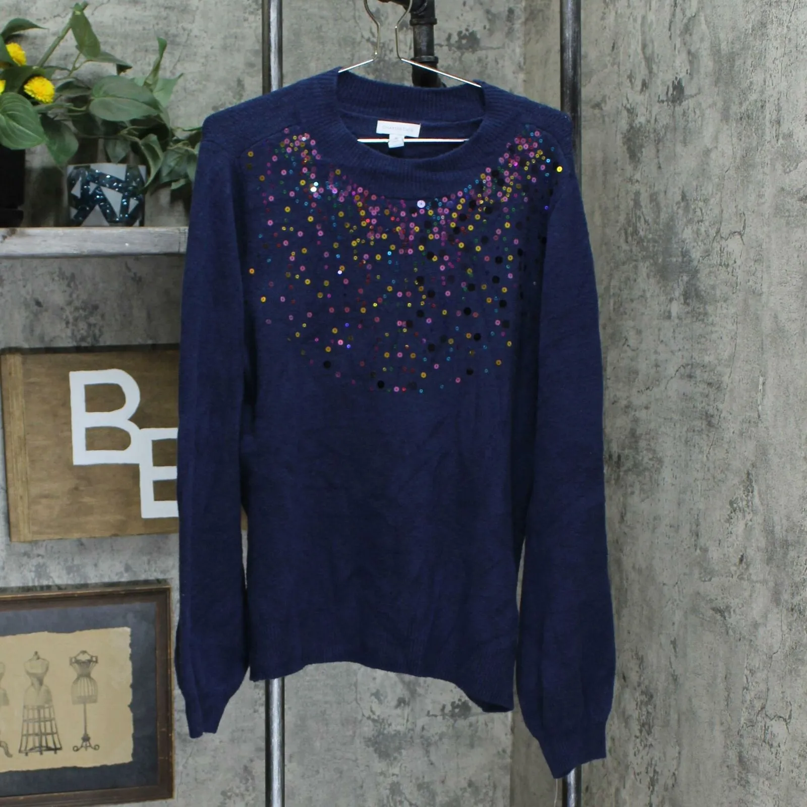 Charter Club Women's Sequined Pullover Sweater