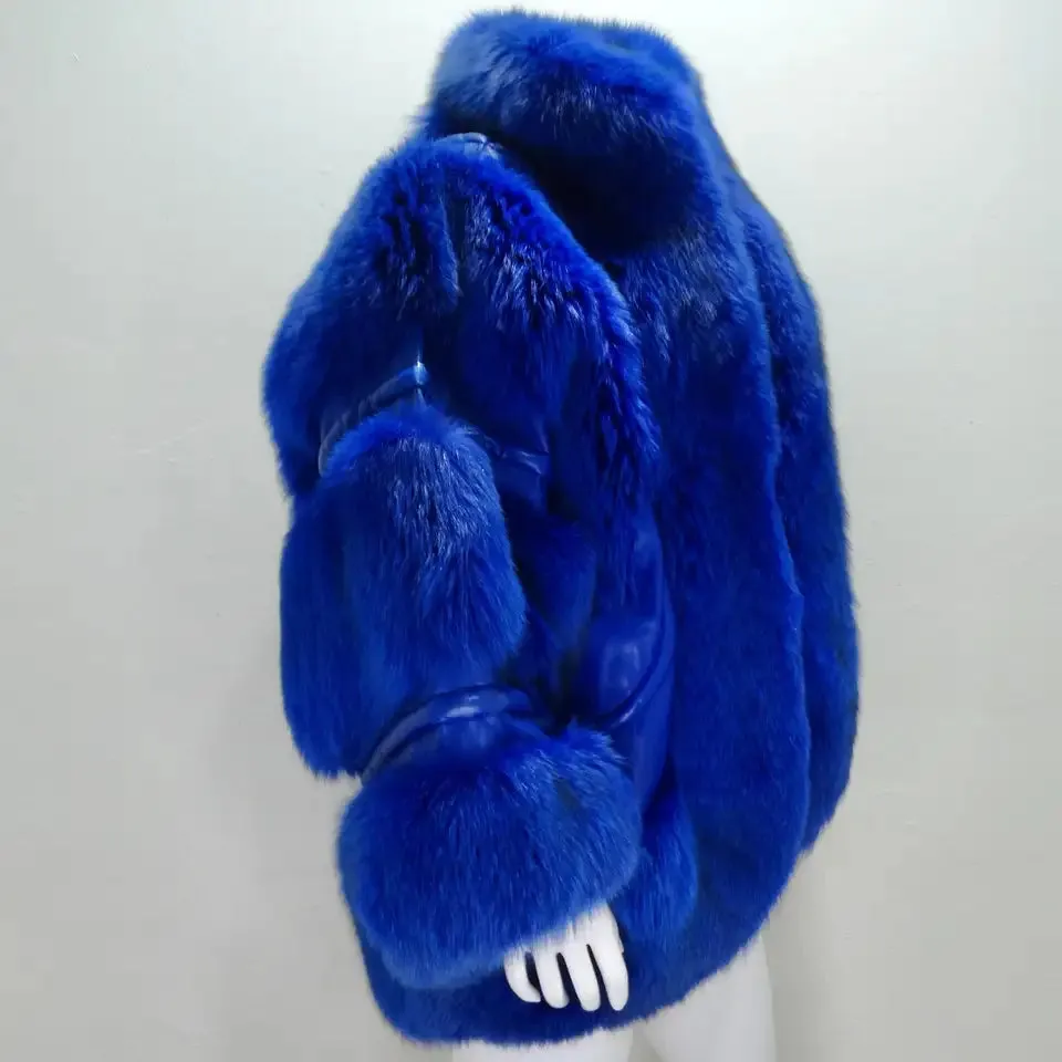 Christian Dior 1980s Blue Mink Jacket