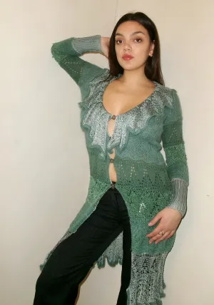 Christian Lacroix Bazaar Blue Cardigan