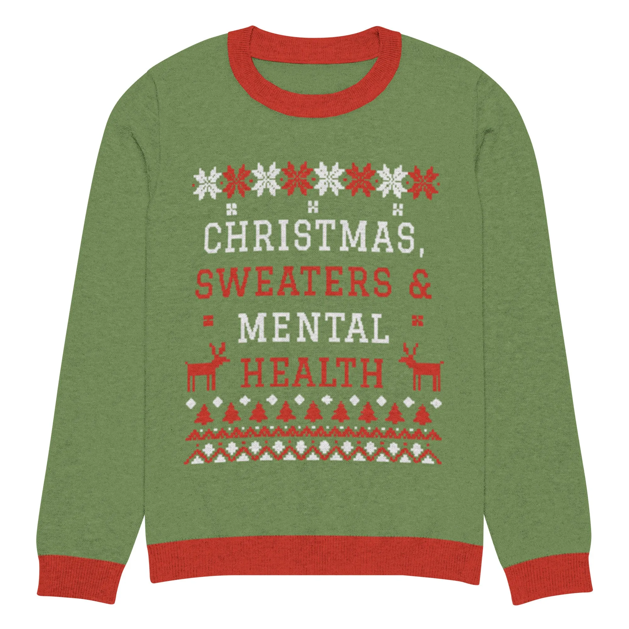 Christmas, Sweaters & Mental Health Knitted Sweater