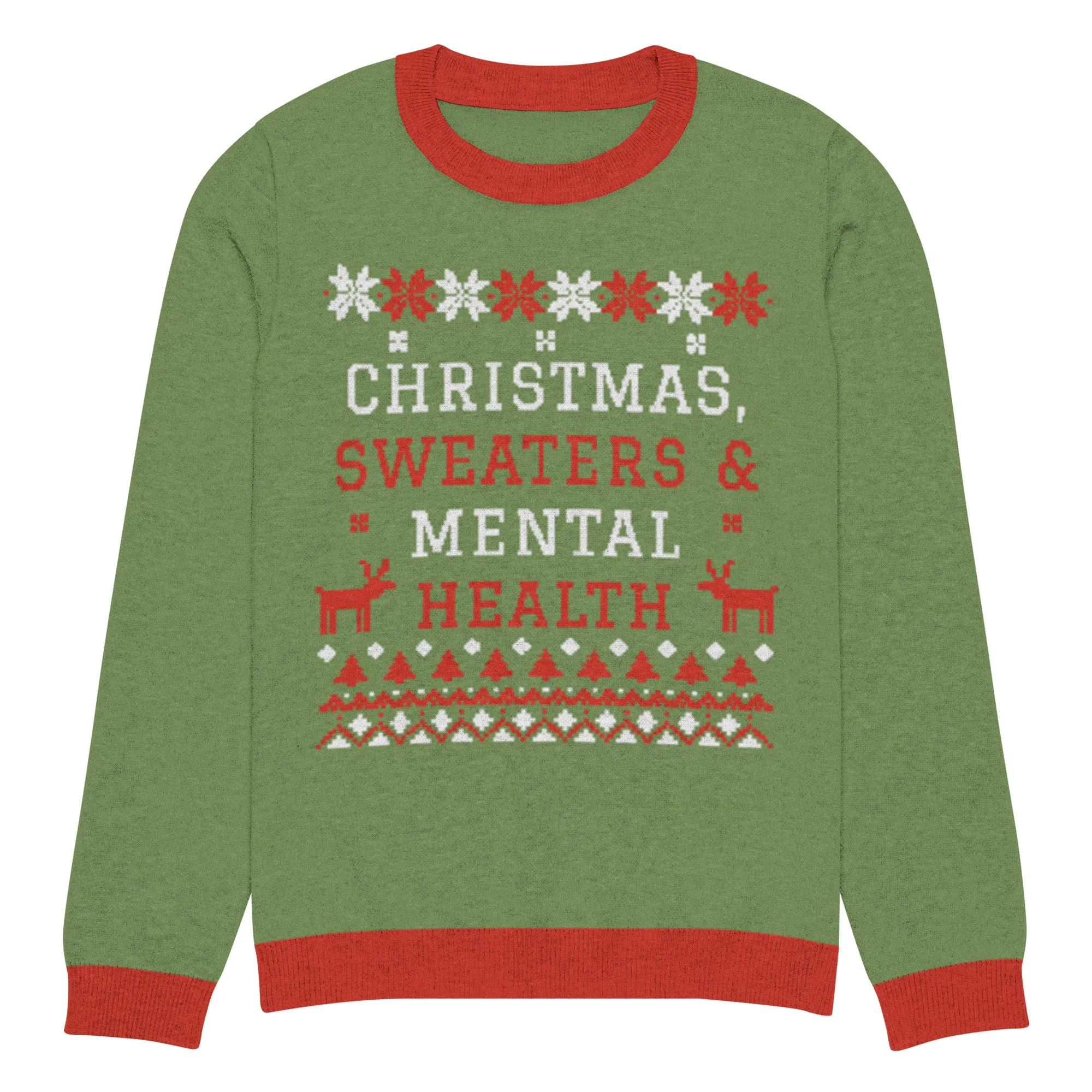 Christmas, Sweaters & Mental Health Knitted Sweater